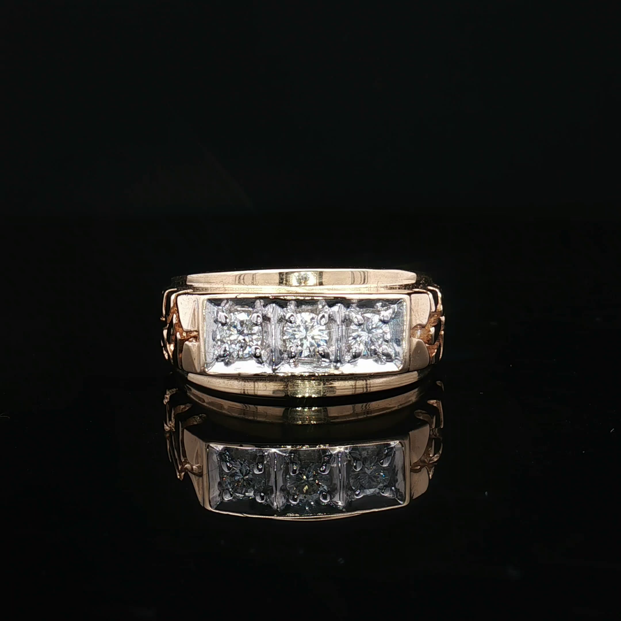 Diamond Fashion Rings  -  Men'