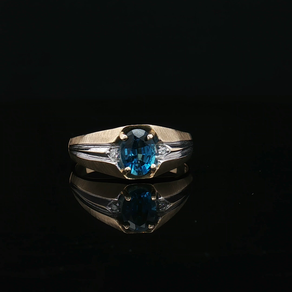 Colored Stone Rings  -  Men'
