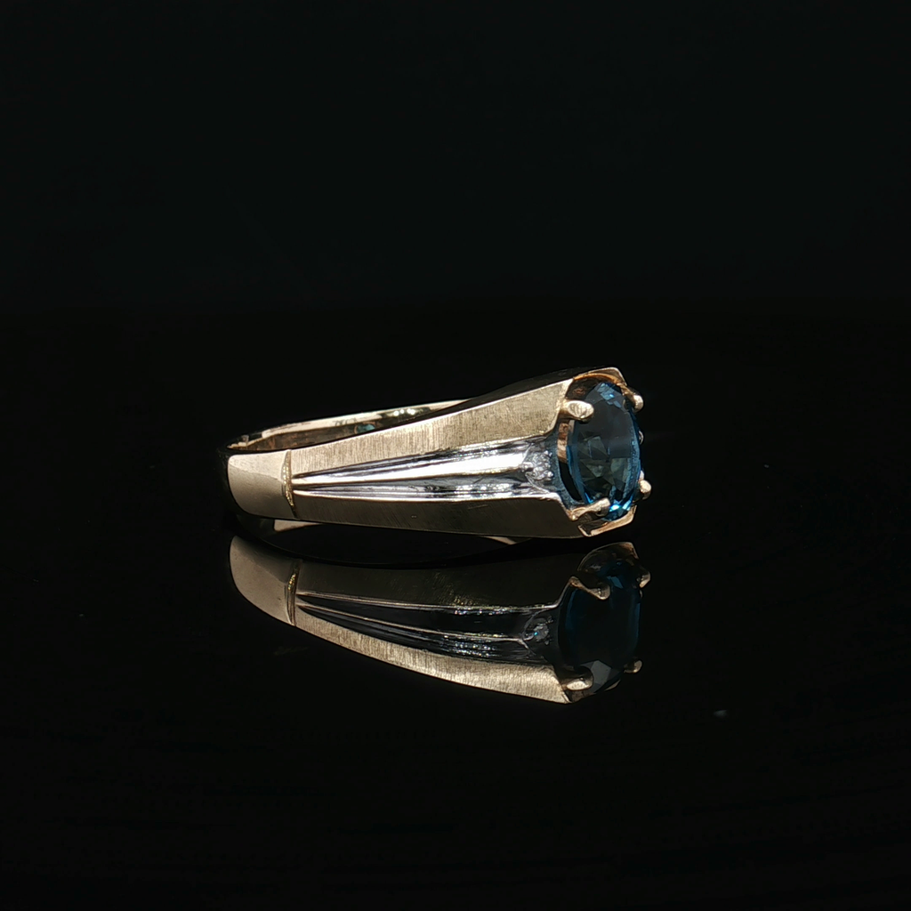 Colored Stone Rings  -  Men'