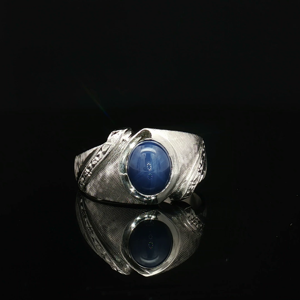 Colored Stone Rings  -  Men'
