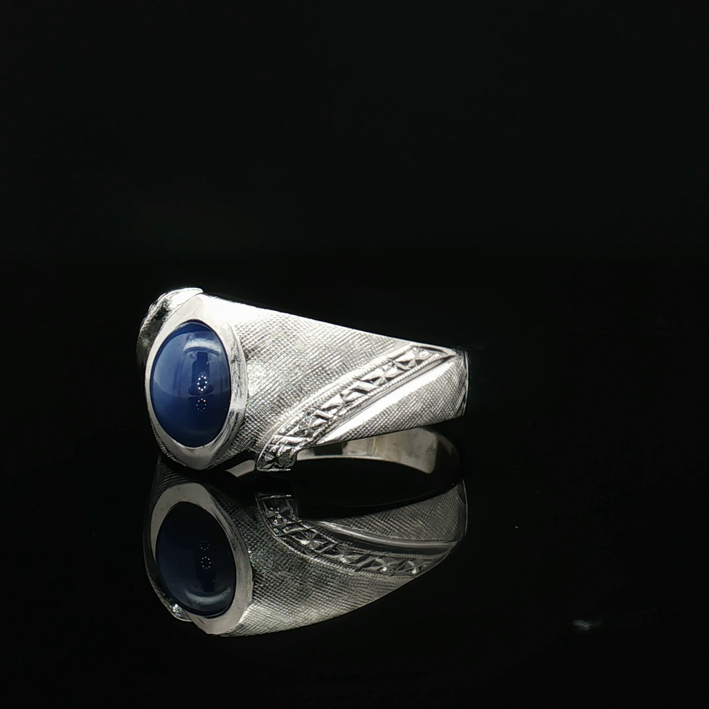 Colored Stone Rings  -  Men'