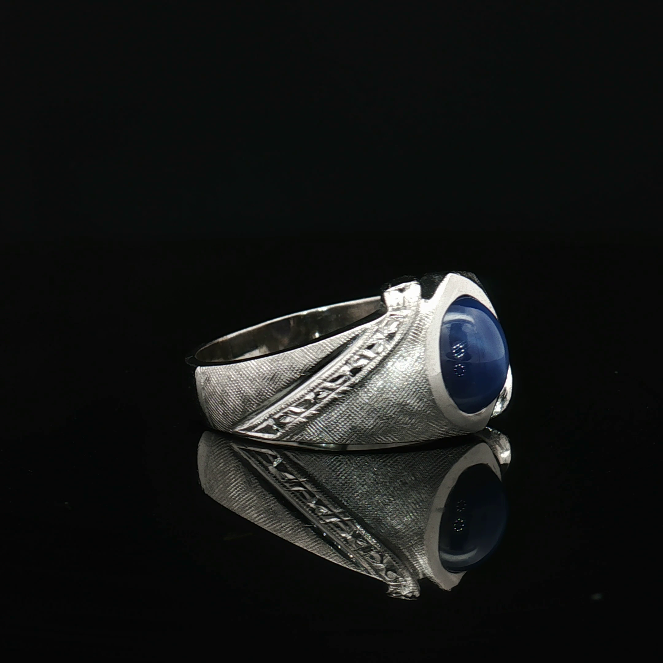 Colored Stone Rings  -  Men'