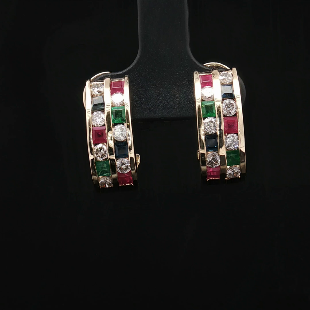 Colored Stone Earring