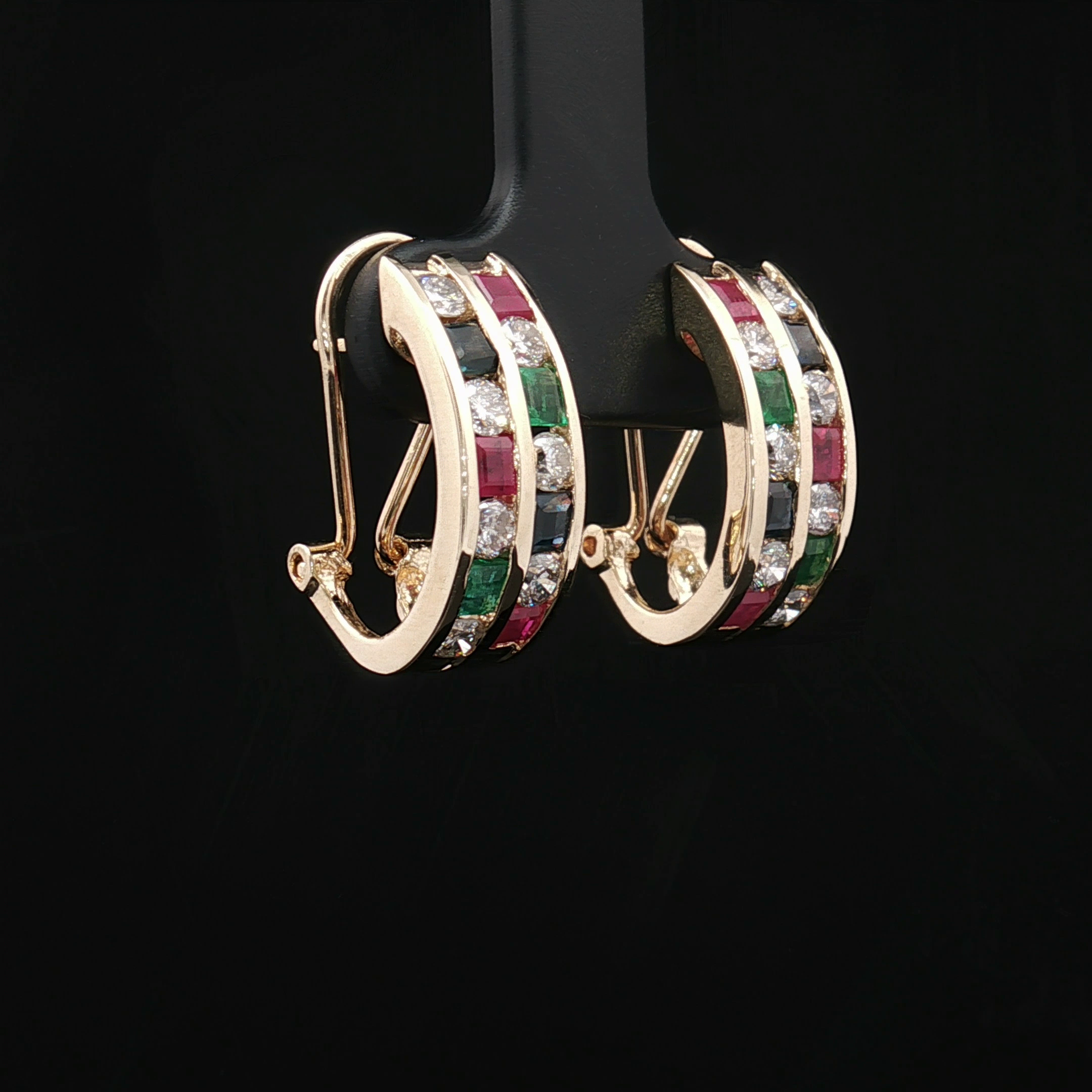 Colored Stone Earring