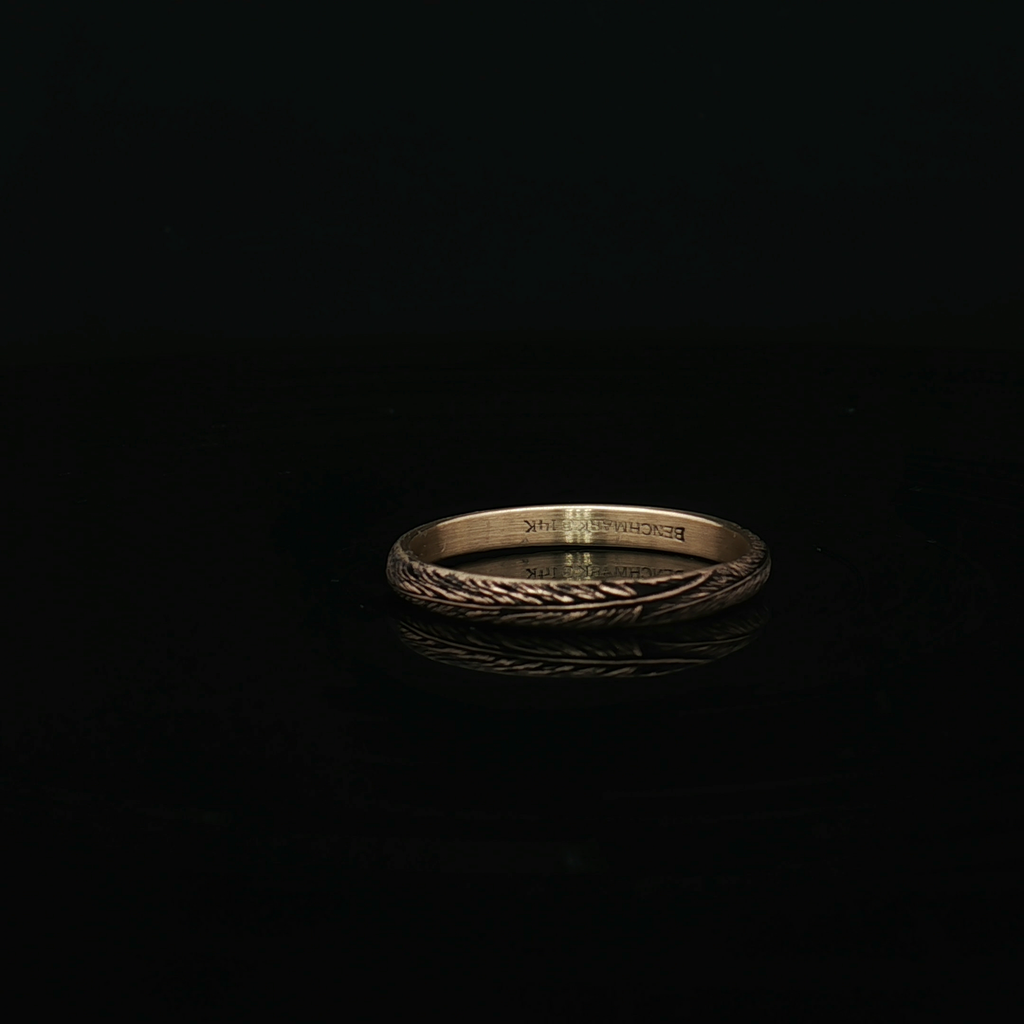 Precious Metal (No Stones) Wedding Bands  -  Women'