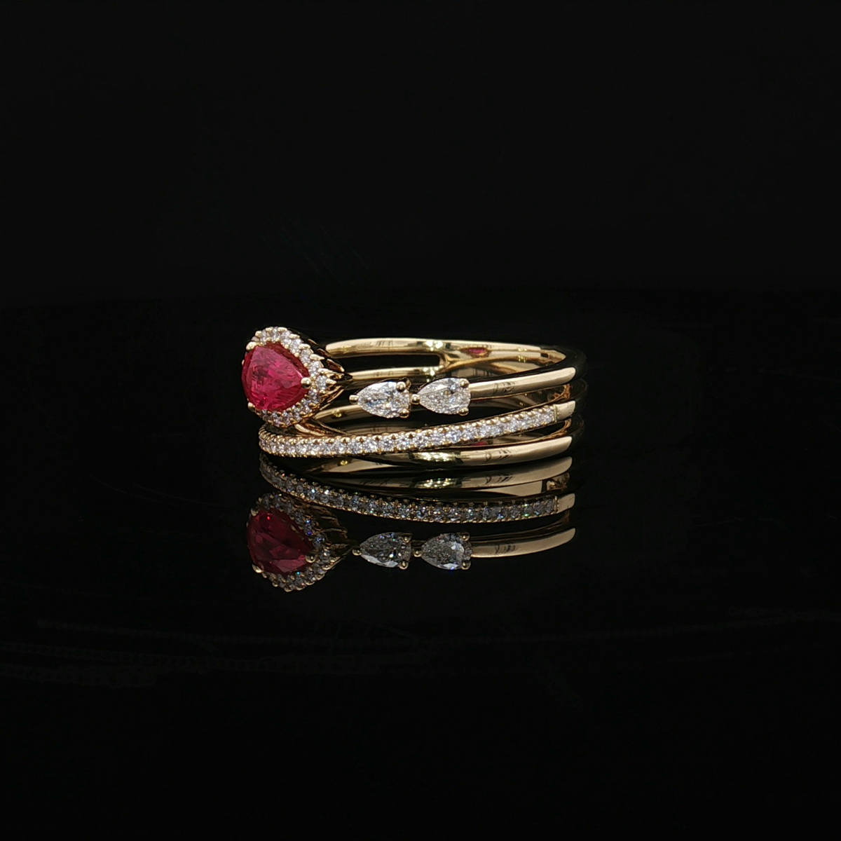 Colored Stone Rings  -  Women'
