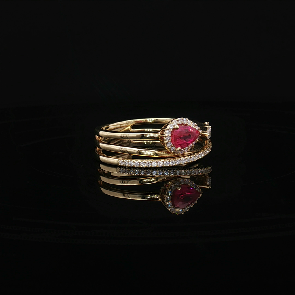 Colored Stone Rings  -  Women'