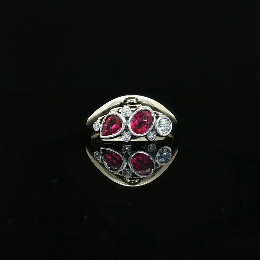 Colored Stone Rings  -  Women'