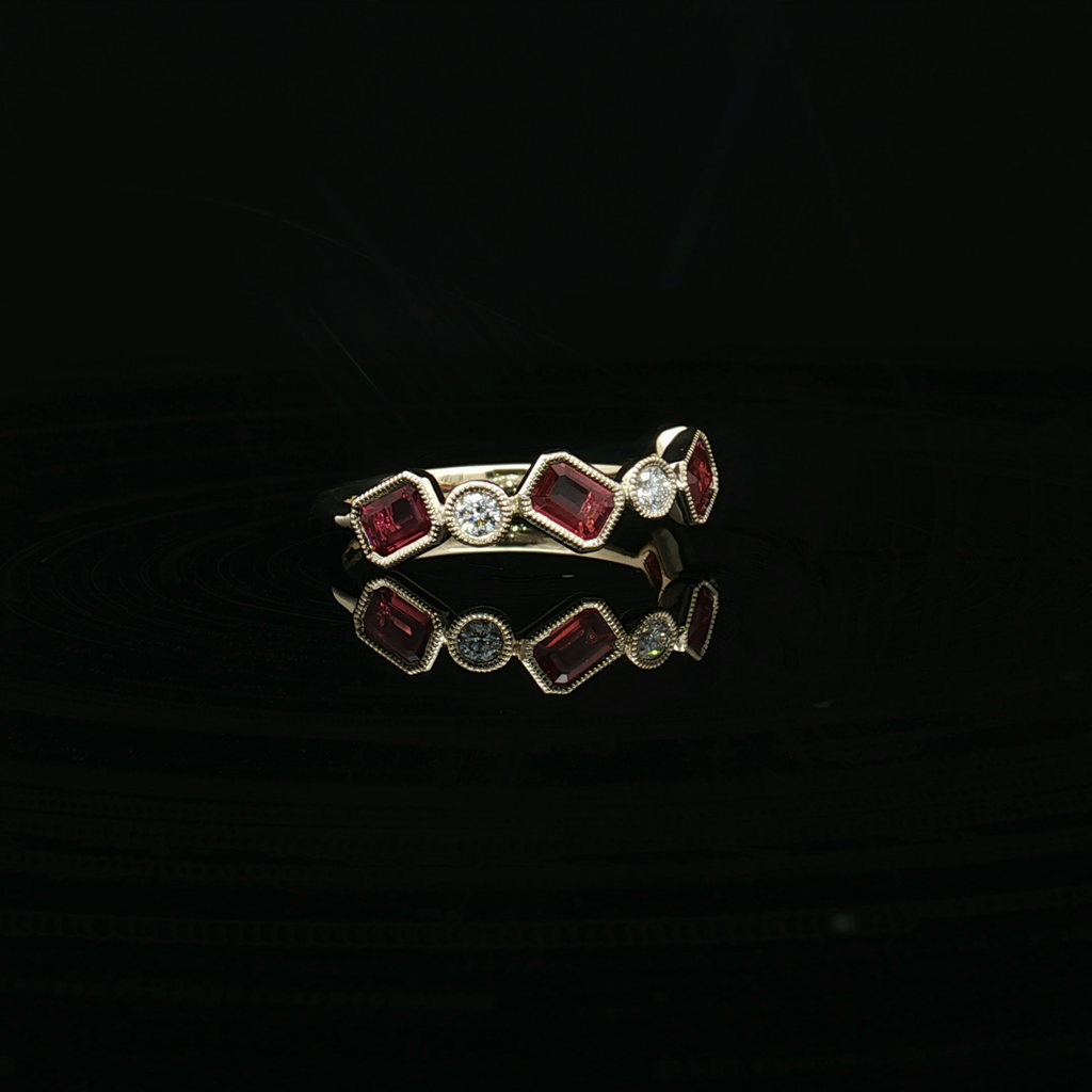 Colored Stone Rings  -  Women'