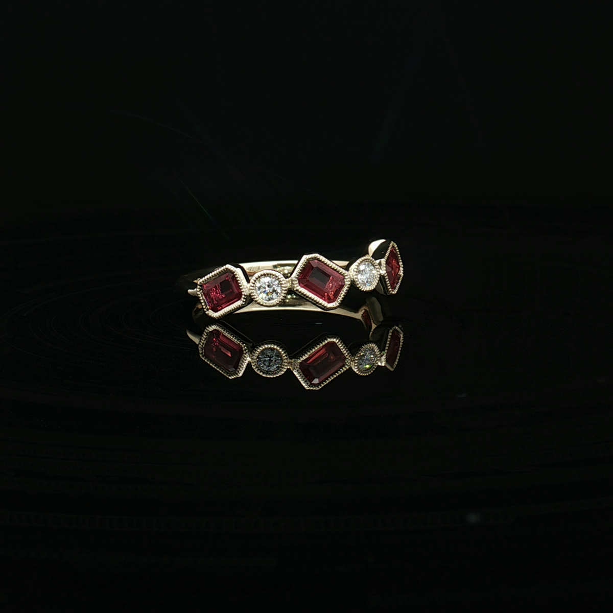 Colored Stone Rings  -  Women'