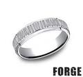 Precious Metal (No Stones) Wedding Bands  -  Men'