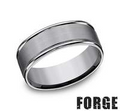 Precious Metal (No Stones) Wedding Bands  -  Men'