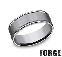 Precious Metal (No Stones) Wedding Bands  -  Men'