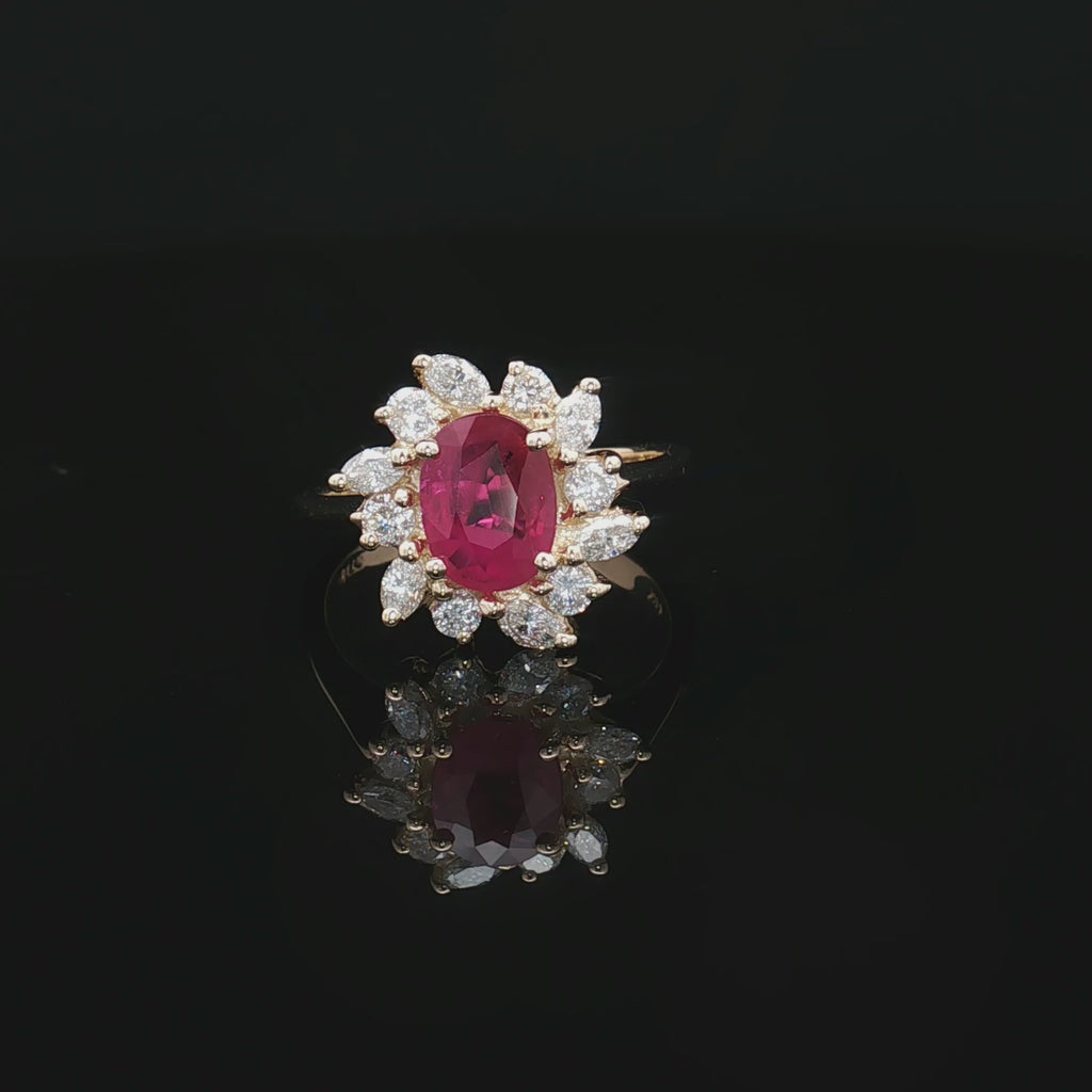 Colored Stone Rings  -  Women'