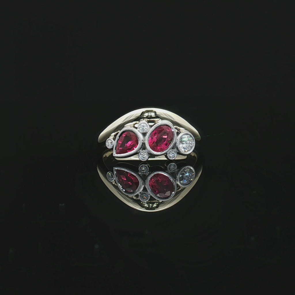 Colored Stone Rings  -  Women'