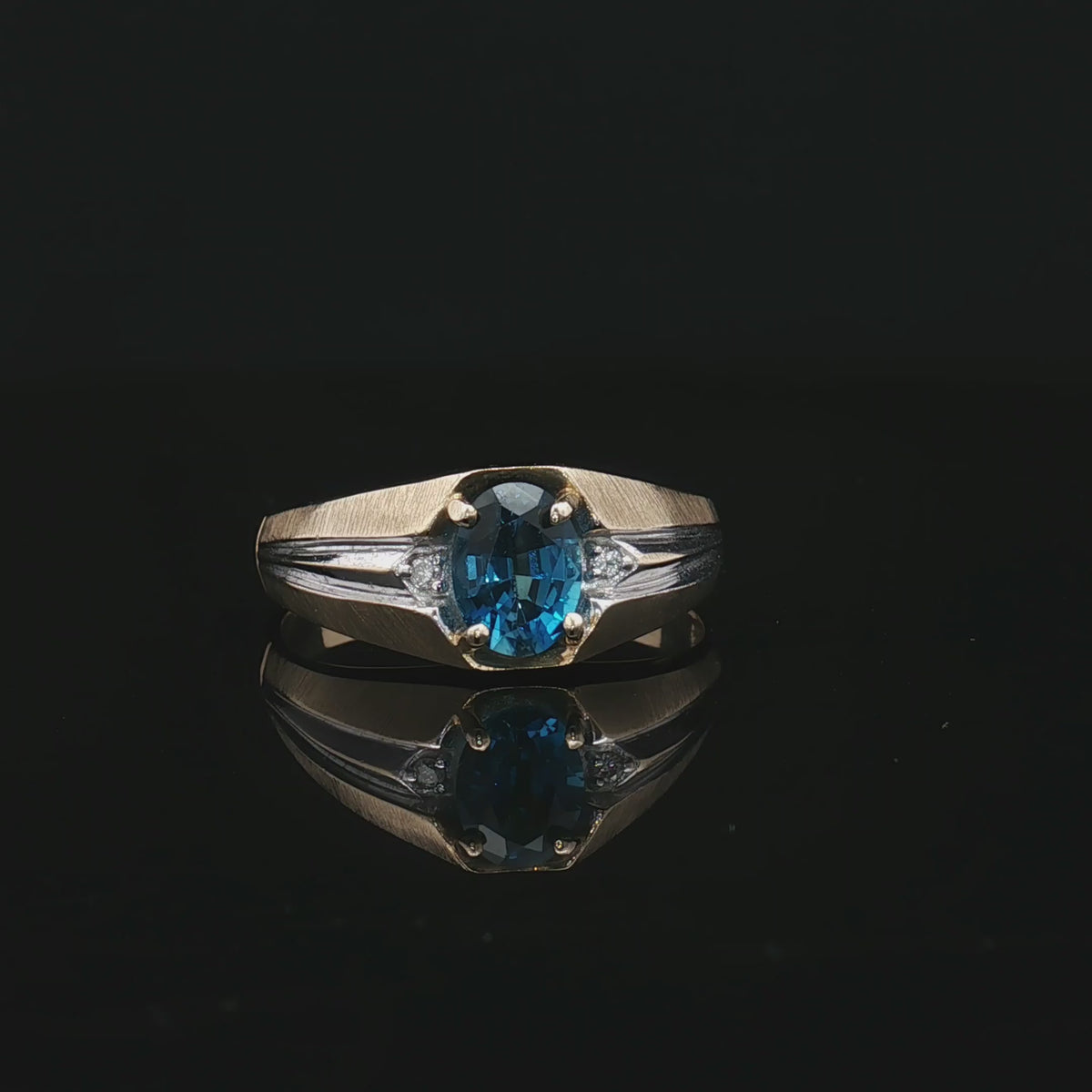 Colored Stone Rings  -  Men'