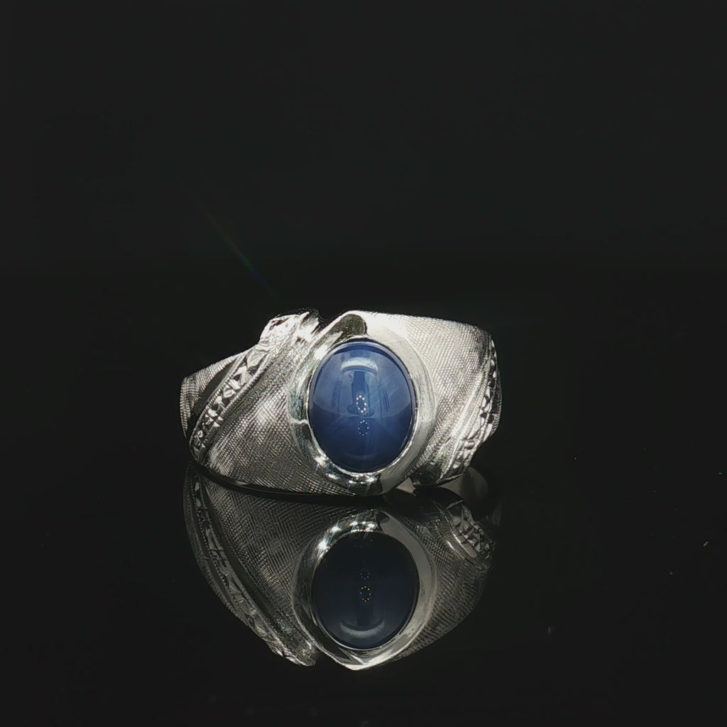 Colored Stone Rings  -  Men'