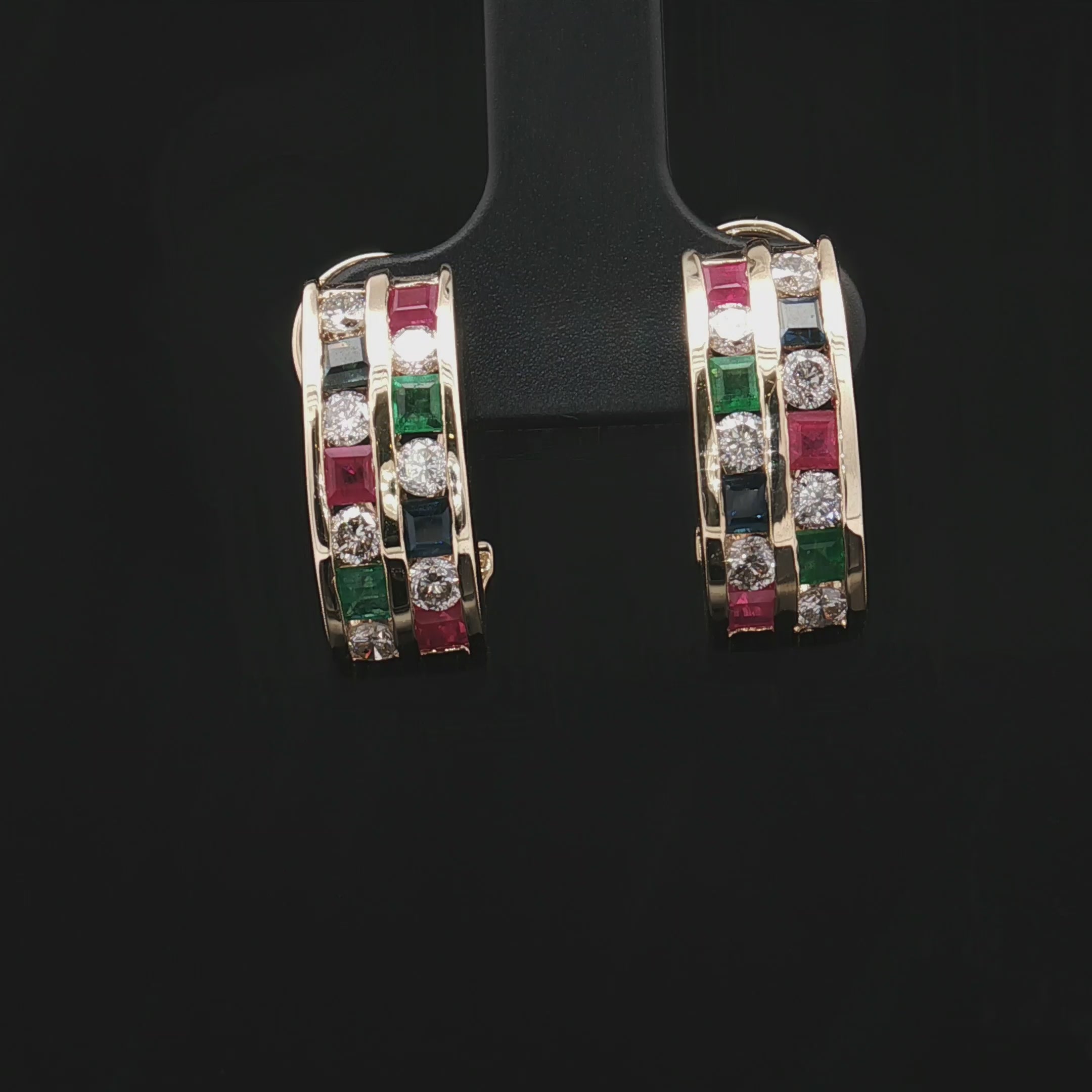 Colored Stone Earring
