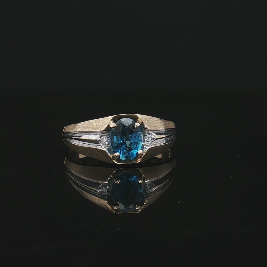 Colored Stone Rings  -  Men'