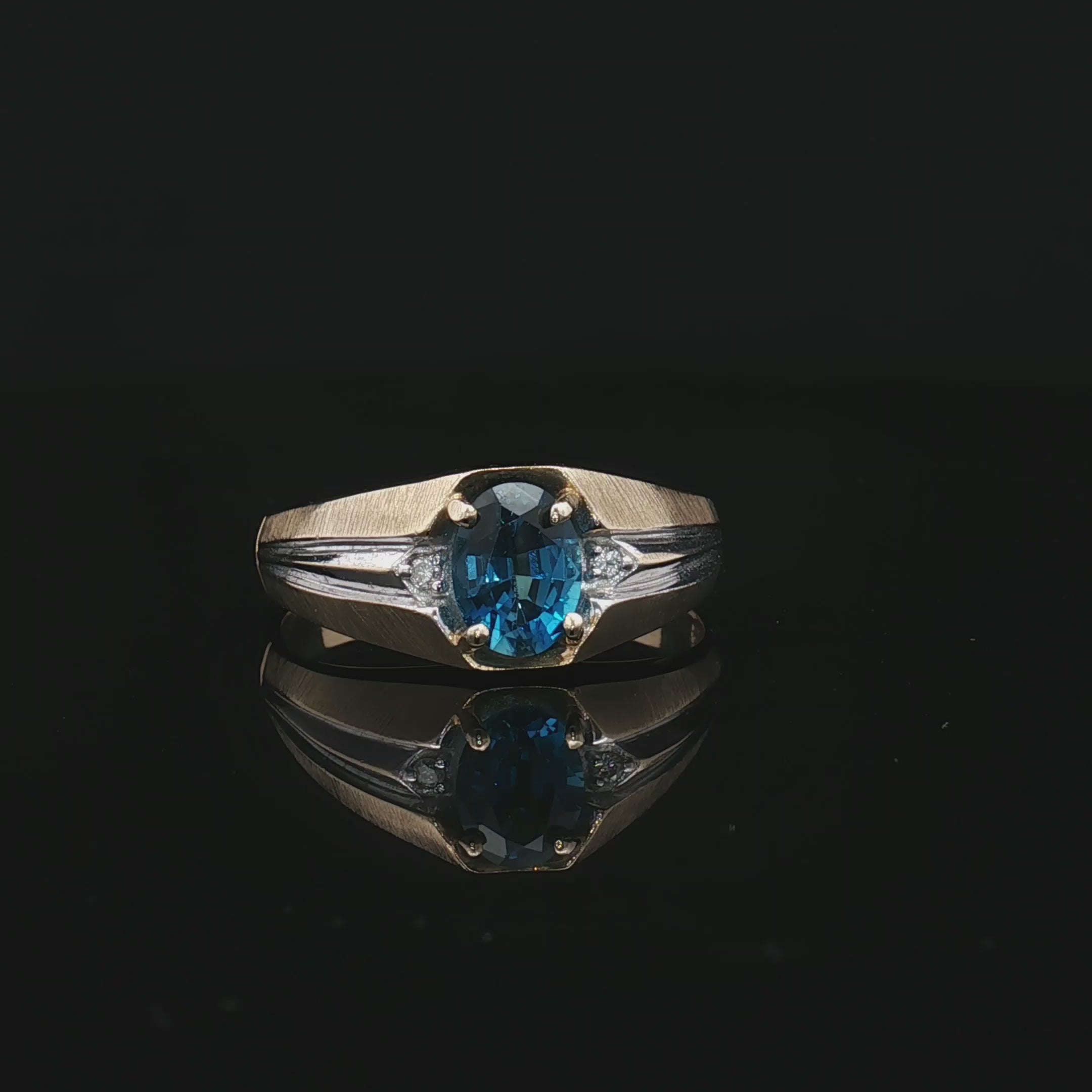 Colored Stone Rings  -  Men'